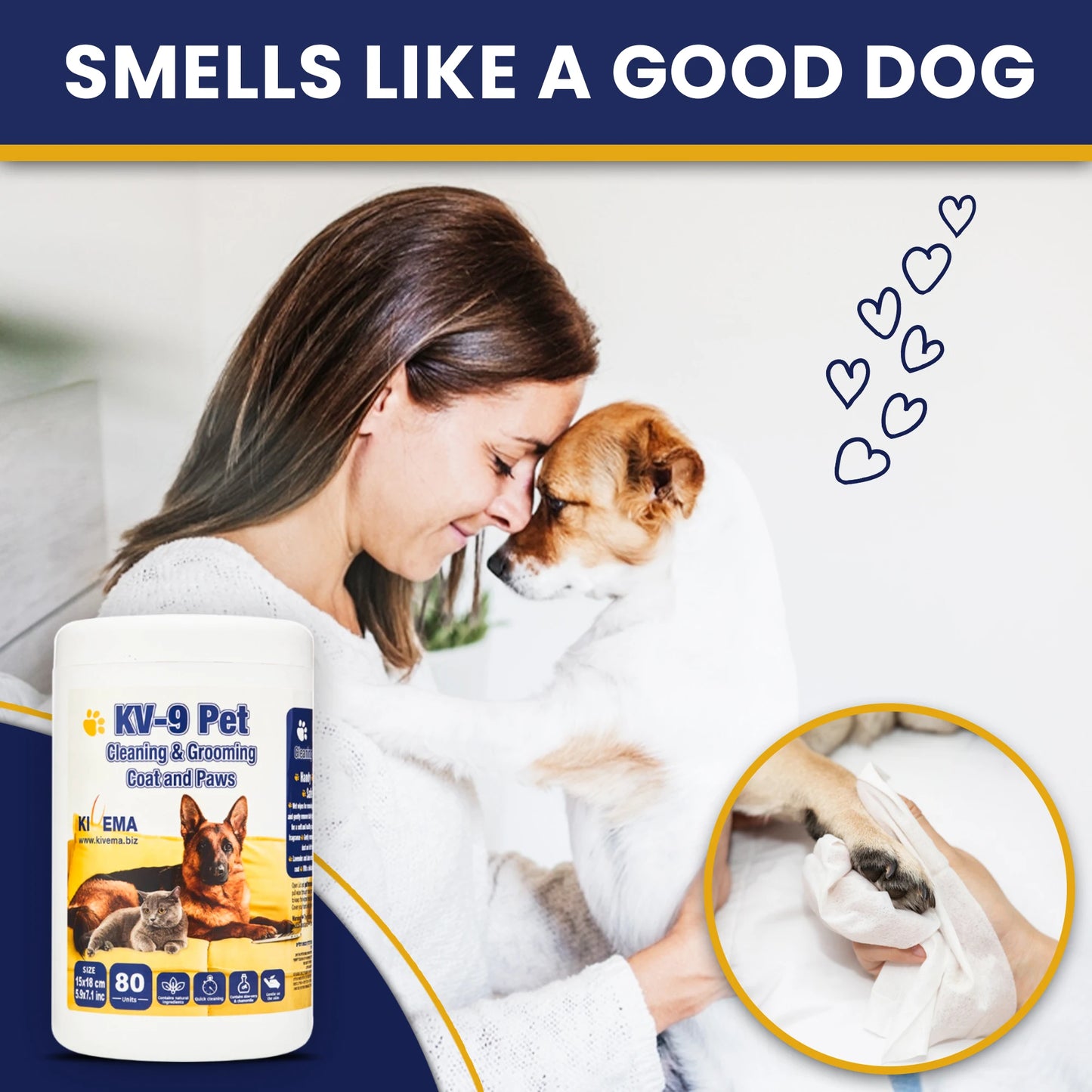 Gentle Clean & Groom Pet Wipes, 160ct.