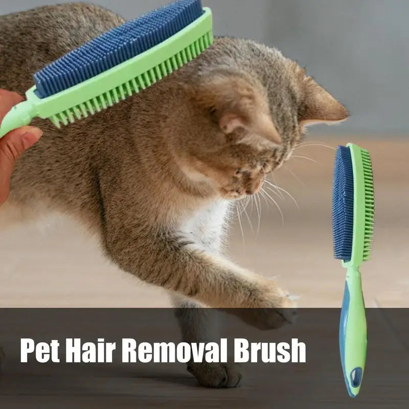 Double-Sided Pet Hair Remover Shedding Brush