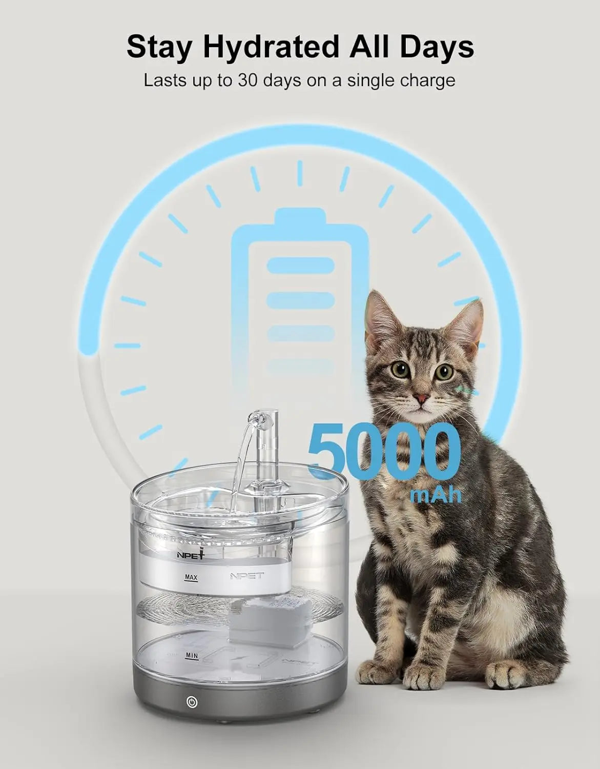 Wireless Automatic Pet Water Fountain