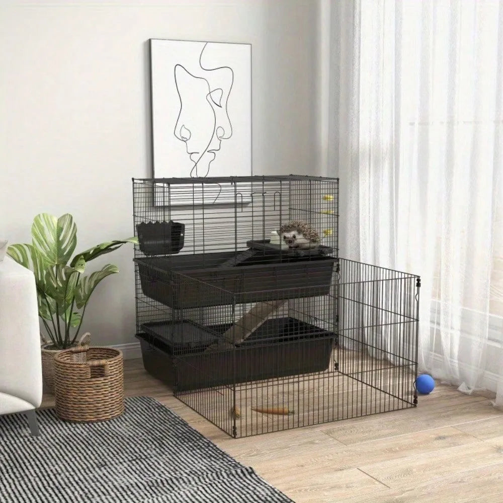 Small Animal Cage with Playpen