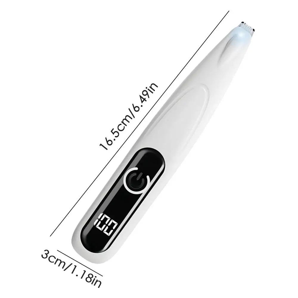 Waterproof Cordless Pet Paw & HairTrimmer / Clipper with LED Light