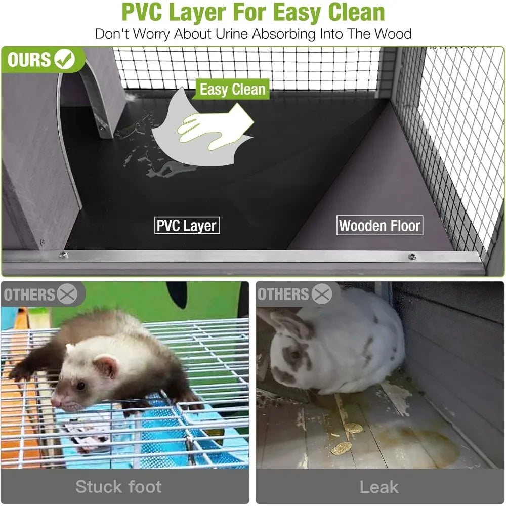 5 Level Anti-Chewing Small Animal Cage for Ferret, Rat, Chinchilla, Hedgehogs, Squirrel, Chameleon, Lizard, Gerbils