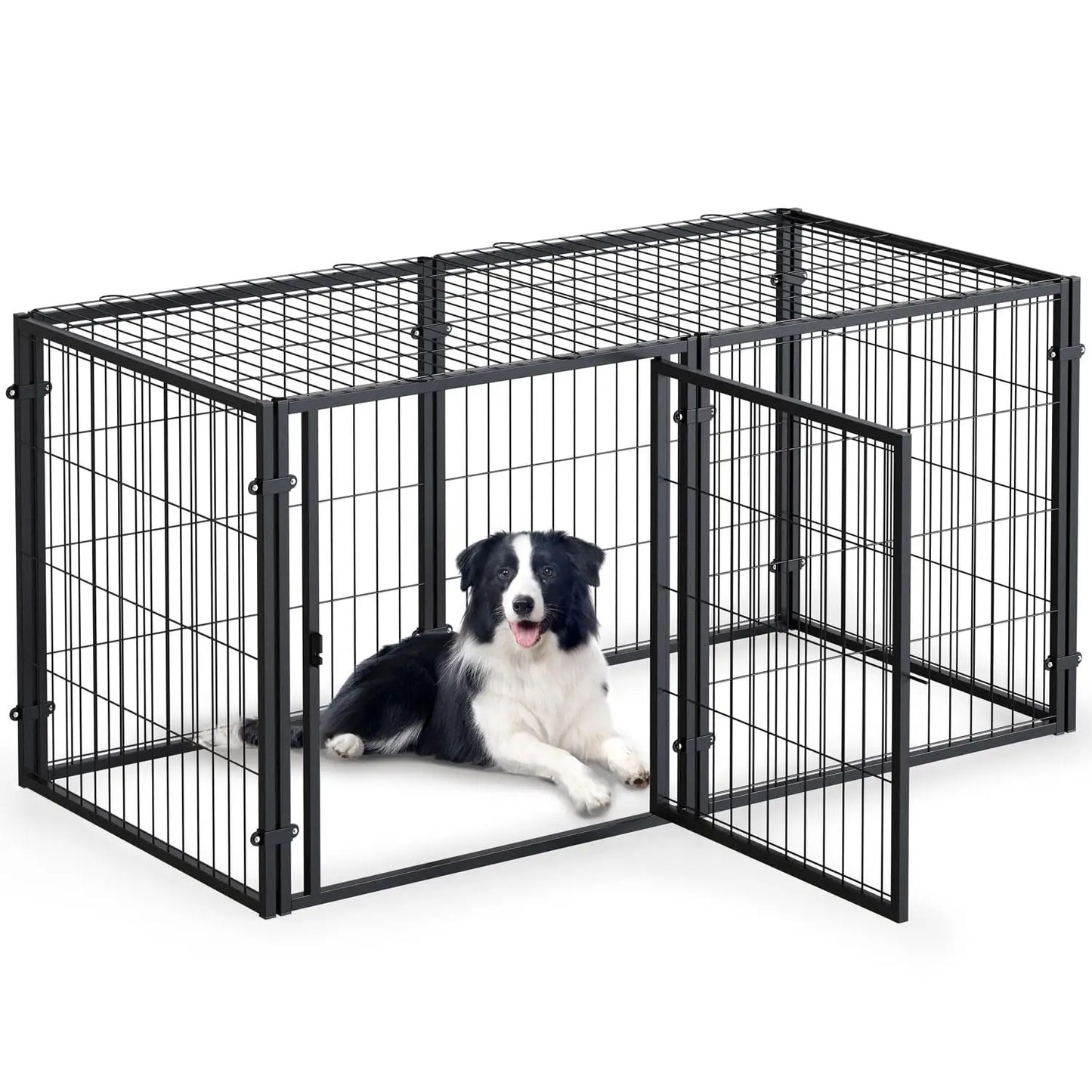 Extra Large Durable and Strong Dog Crate Kennel with Wheels