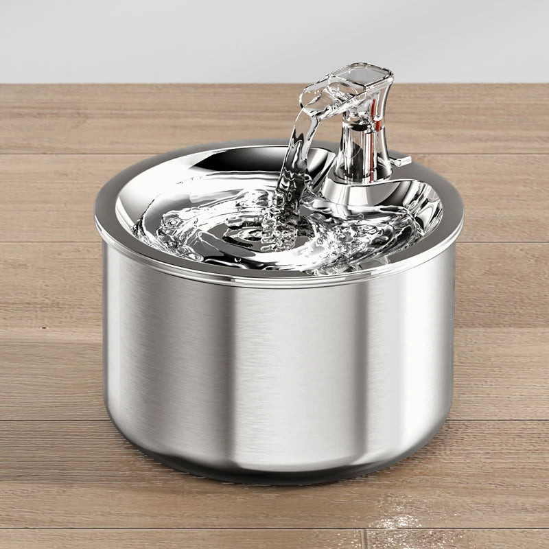 2L fully stainless steel Automatic pet water dispenser