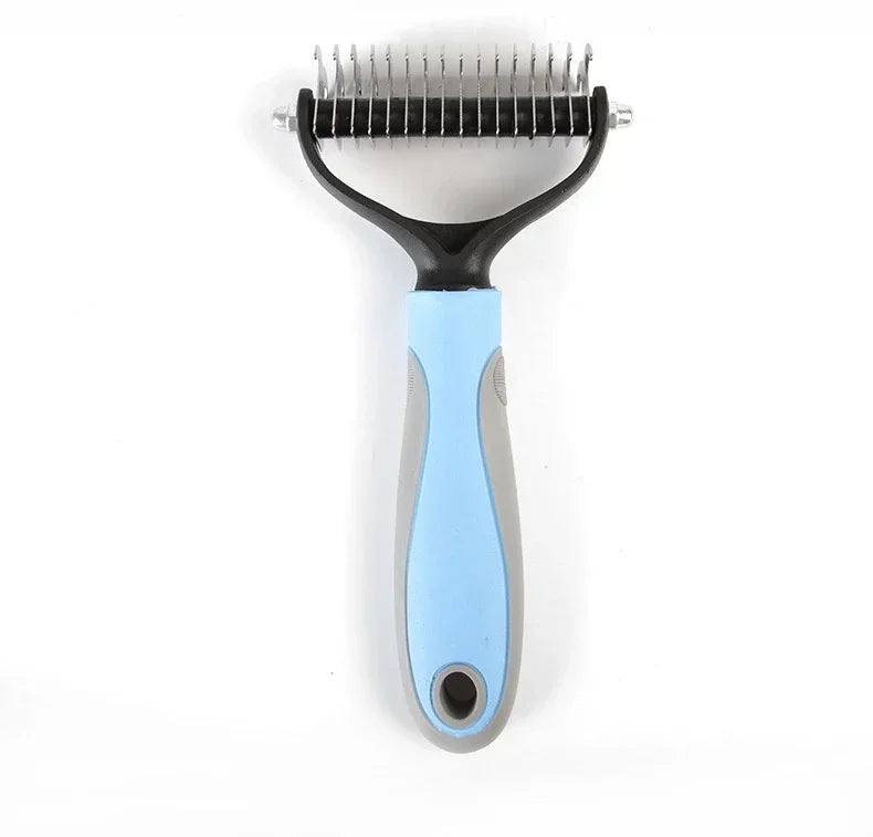 Pets Fur Knot Cutter Shedding / Hair Removal Brush / Comb, Double sided