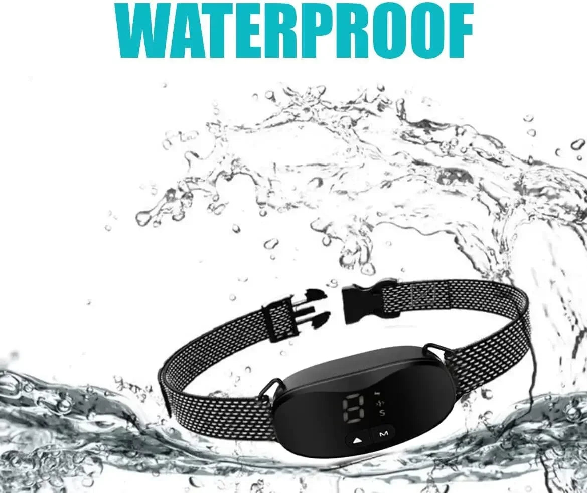 Anti bark dog collar; Electric shock Vibration with LED