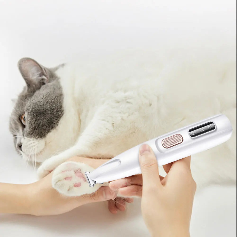 Cordless Pet Paw & HairTrimmer / Clipper with LED Light