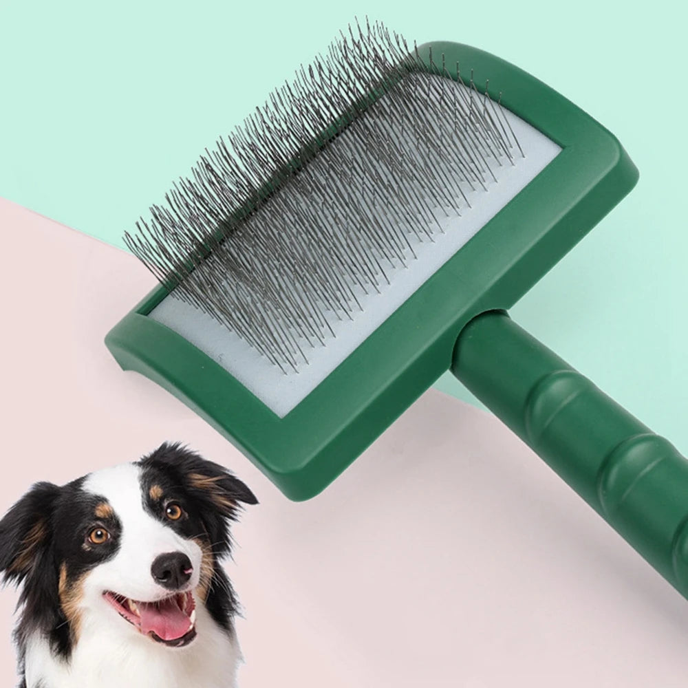 Extra Long Wire Pin Brush -good for Matted Hair Shedding and Massage