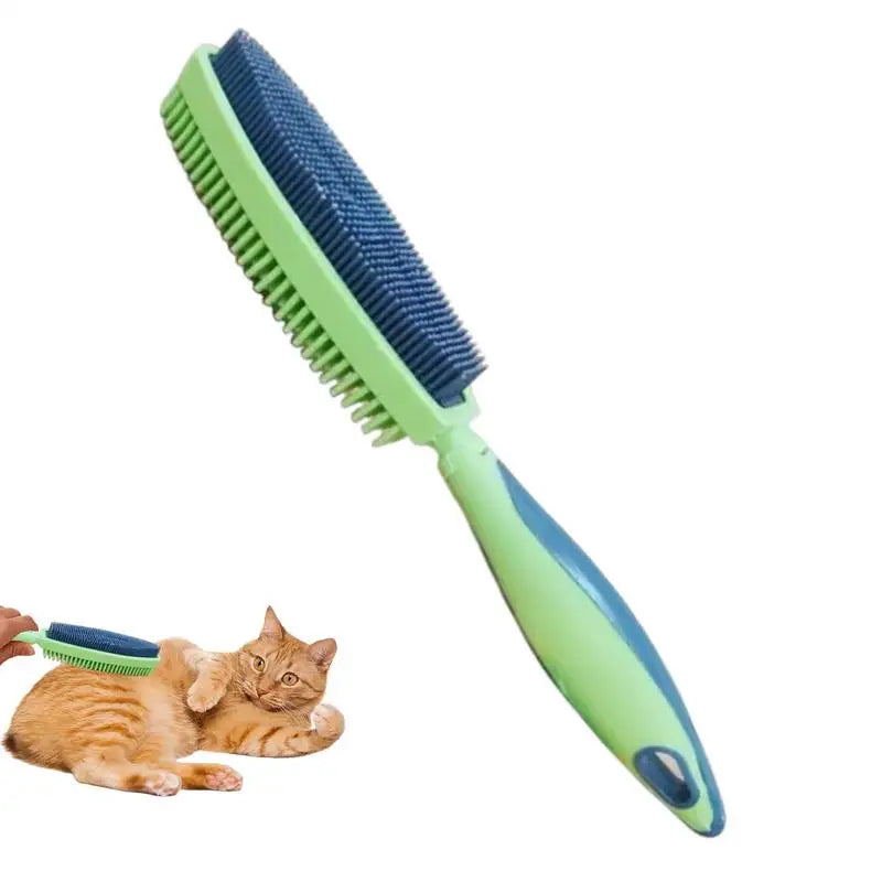 Double-Sided Pet Hair Remover Shedding Brush