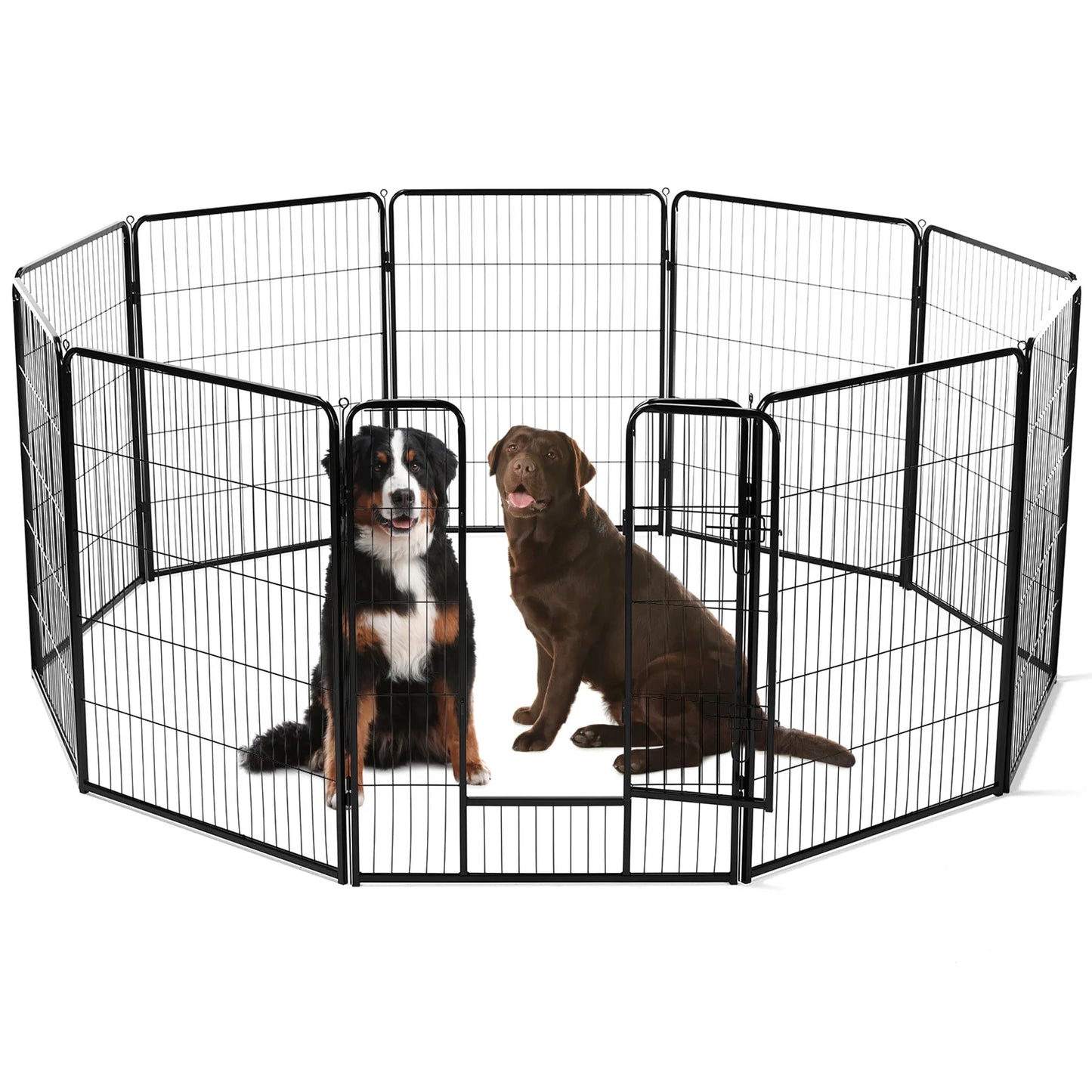 8 Panel Metal Dog Playpen - Indoor Fence