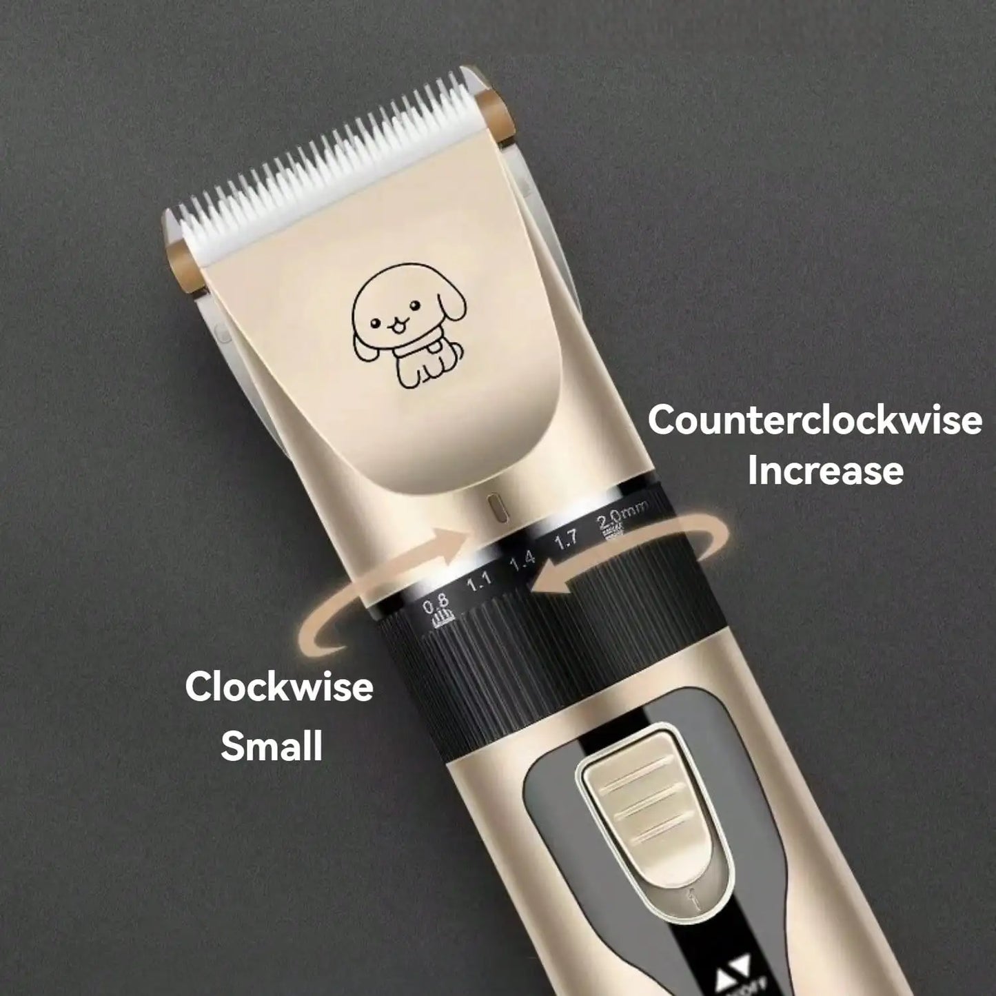 Cordless Pet Hair Trimmer / Shaver Grooming Kit - Thick Hair