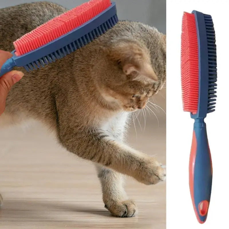 Double-Sided Pet Hair Remover Shedding Brush