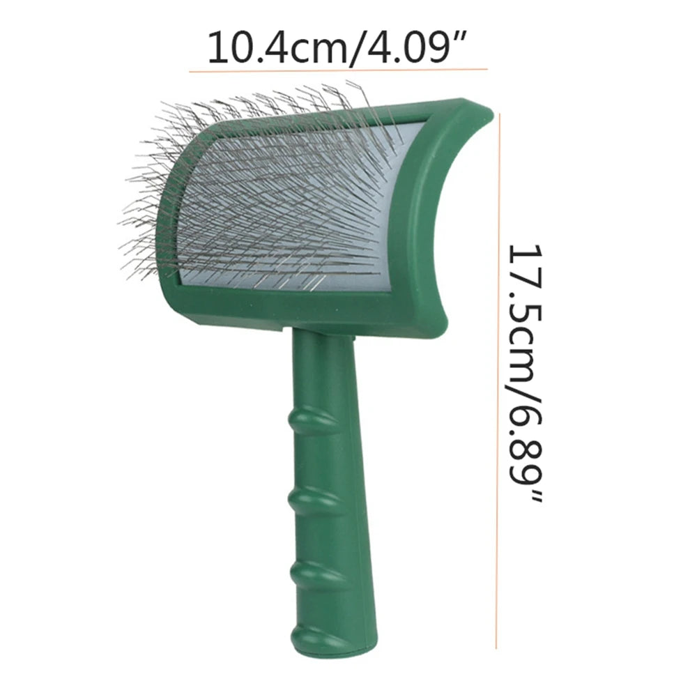 Extra Long Wire Pin Brush -good for Matted Hair Shedding and Massage