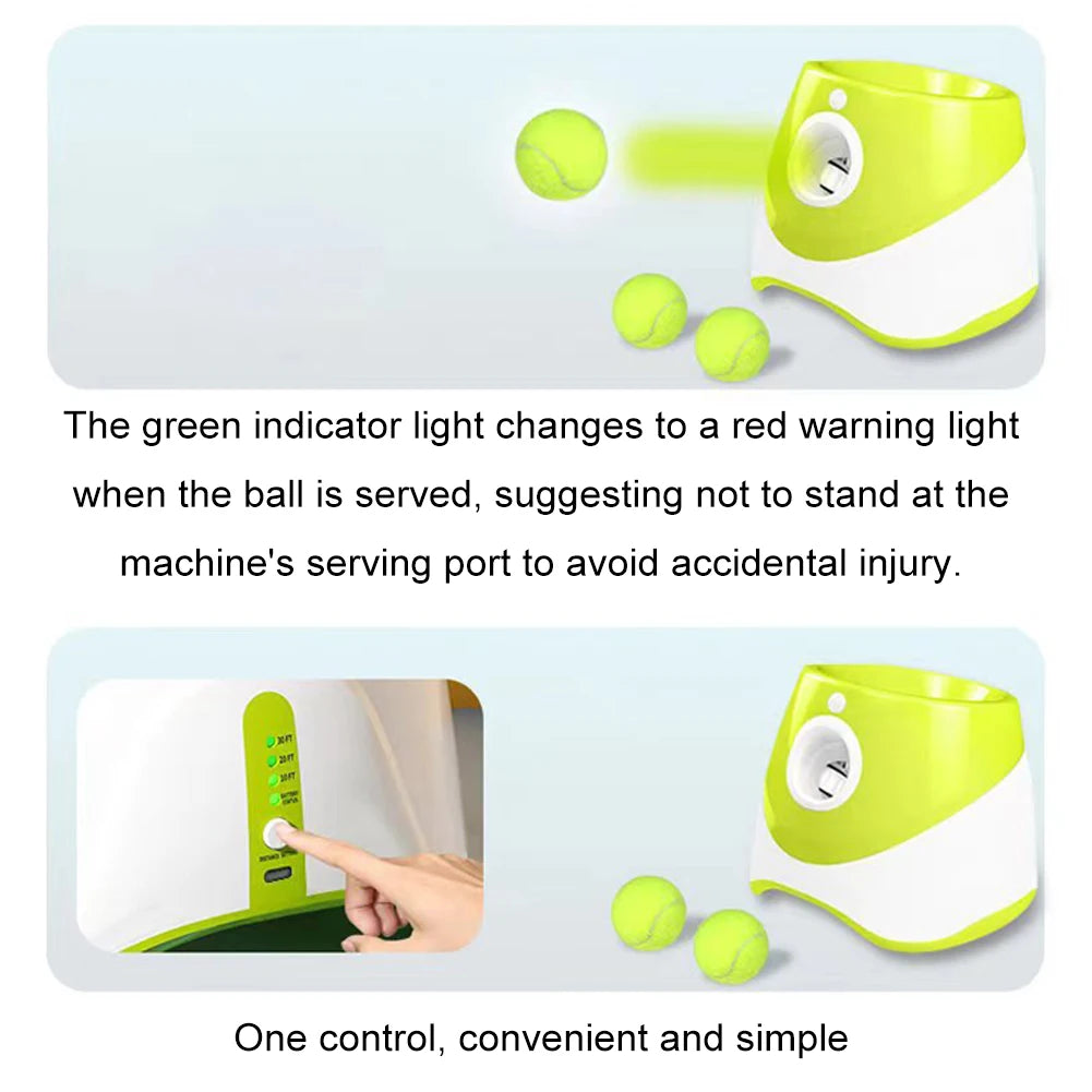 Automatic Tennis Ball Launcher; Rechargable Catapult
