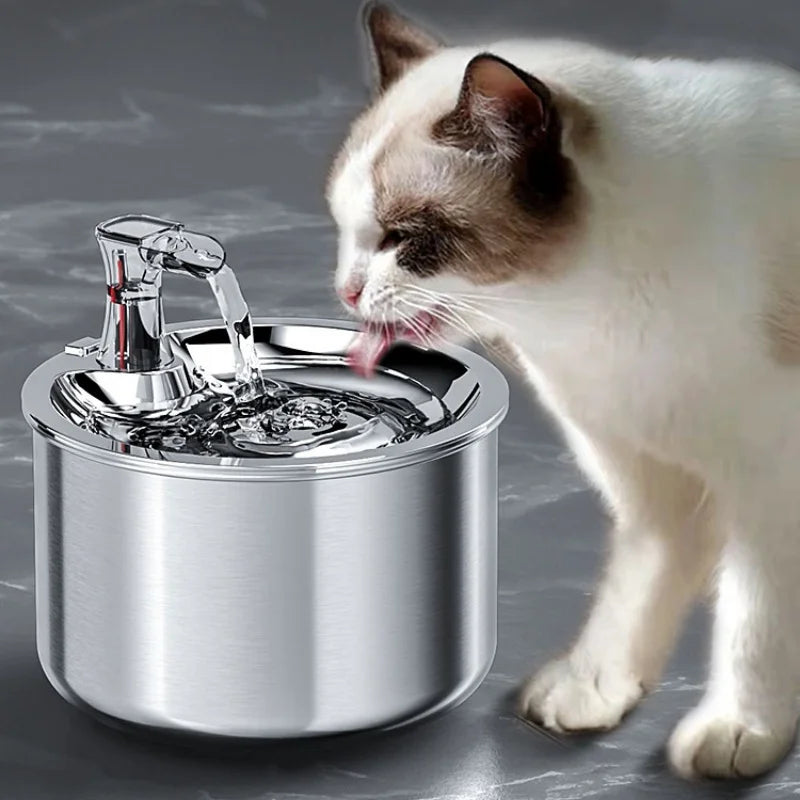 2L fully stainless steel Automatic pet water dispenser