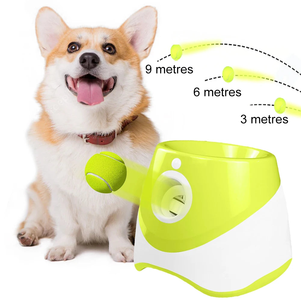 Automatic Tennis Ball Launcher; Rechargable Catapult