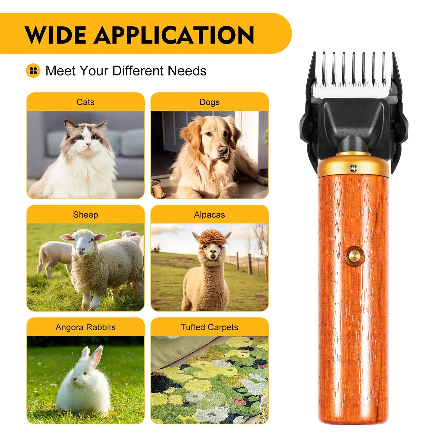 Professional Pet Hair Trimmer / Clipper, 55 Watt