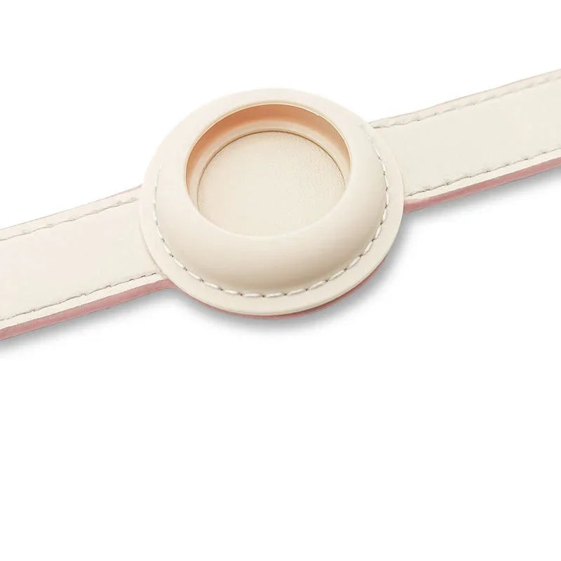 Apple Airtag Leather Pet Collar for Puppy