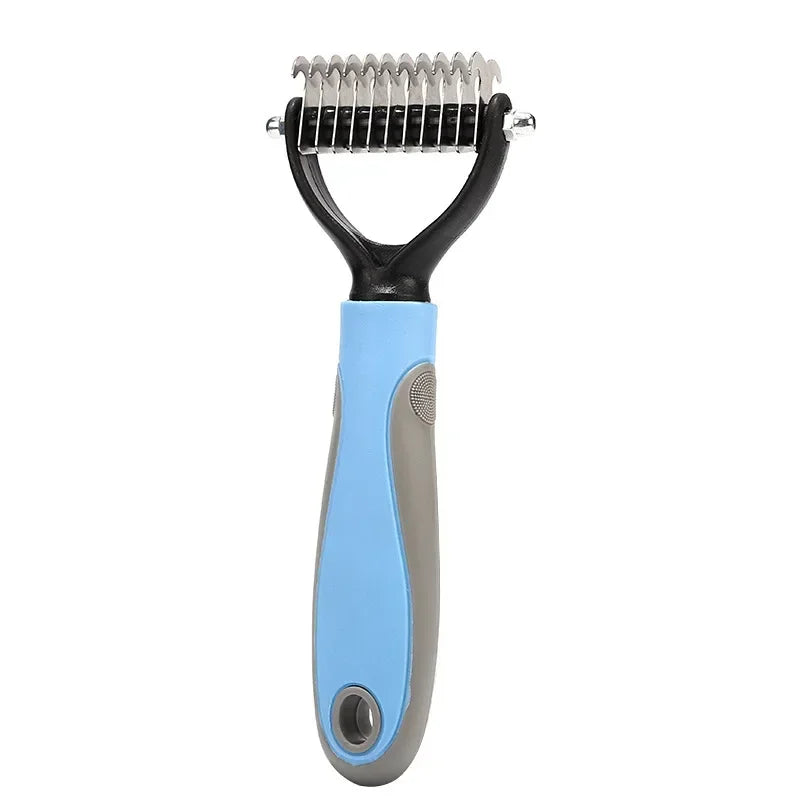 Pets Fur Knot Cutter Shedding / Hair Removal Brush / Comb, Double sided