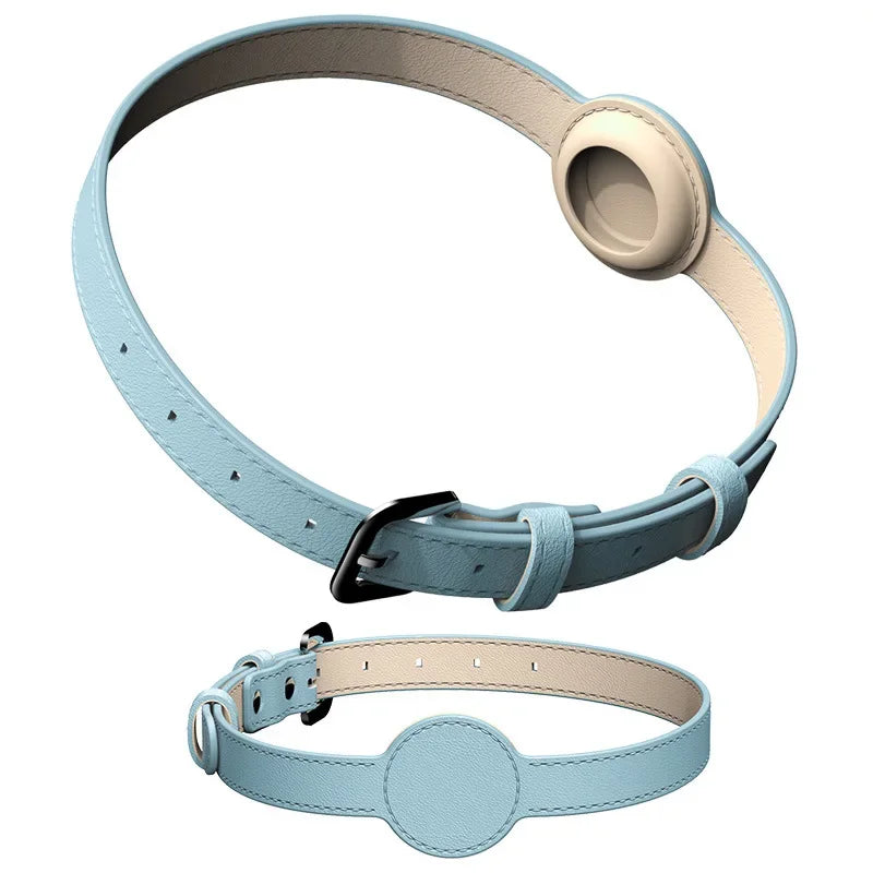 Apple Airtag Leather Pet Collar for Puppy