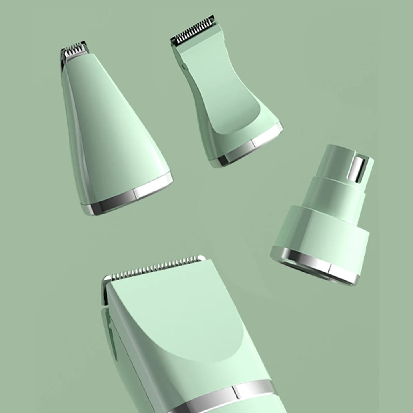 Pet Hair Trimmer / Clipper with 4 Replacement Heads