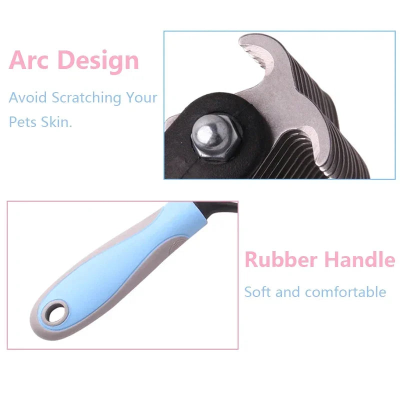 Pets Fur Knot Cutter Shedding / Hair Removal Brush / Comb, Double sided