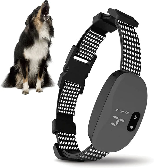 Anti bark dog collar;  Electric shock Vibration with LED