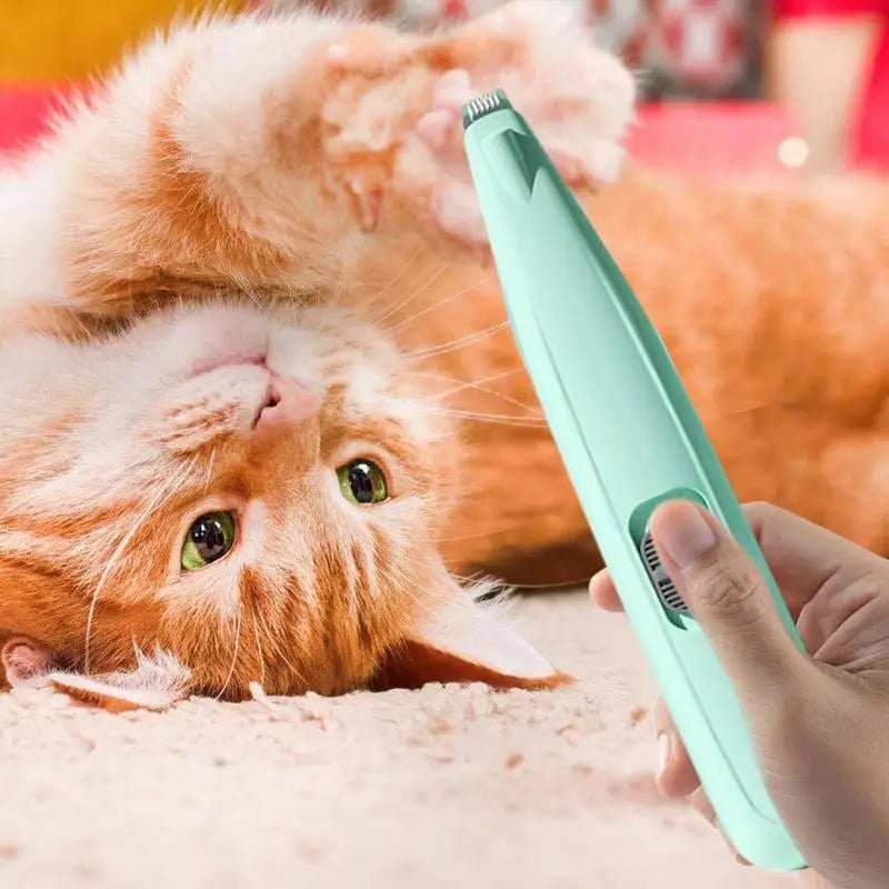 Cordless Pet Paw & HairTrimmer with LED Light