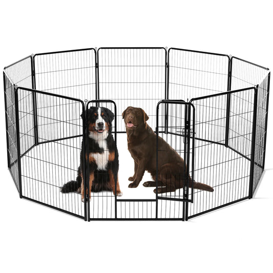 8 Panel  Metal Dog Playpen - Indoor Fence