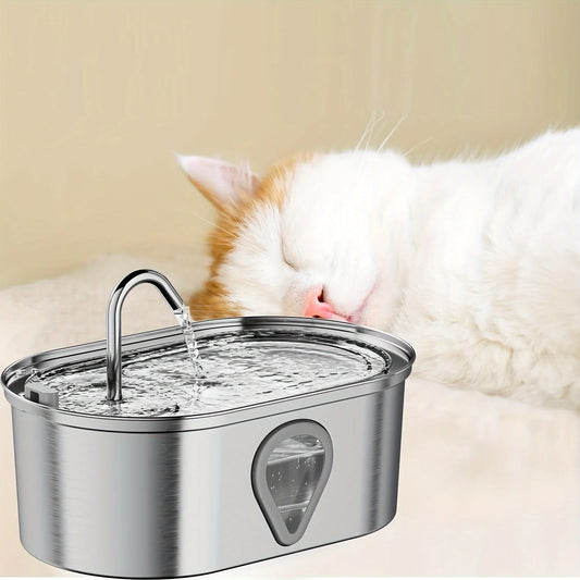 3.5L large capacity Stainless Steel Pet Water Dispenser