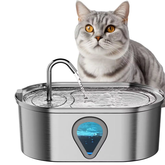 3.5L large capacity Stainless Steel Pet Water Dispenser