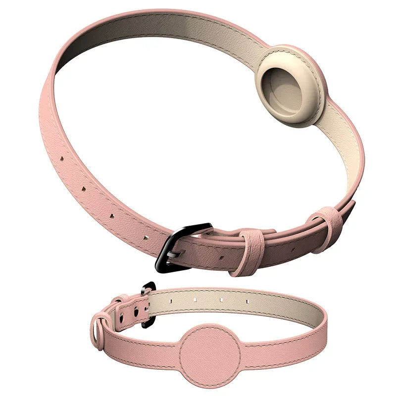 Apple Airtag Leather Pet Collar for Puppy
