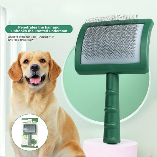 Extra Long Wire Pin Brush -good for Matted Hair Shedding and Massage